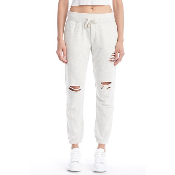 STONEFIELD Jennings Distressed PINK Activewear Pockets Sweatpants ~ MEDIUM (?) - Picture 1 of 11